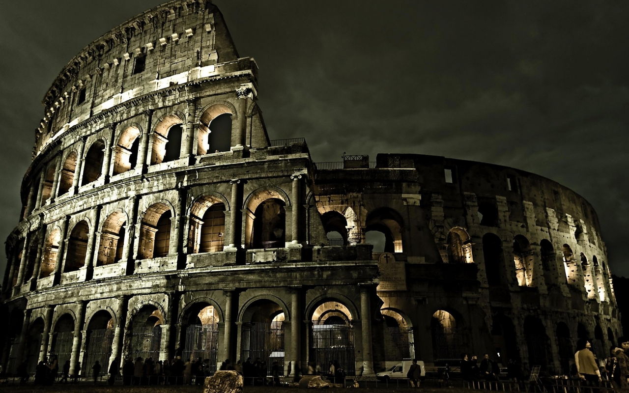 rome, italy, ruins, colliseum