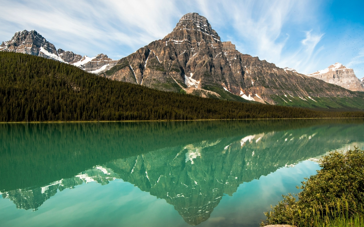 landscape, mountains, river, sky