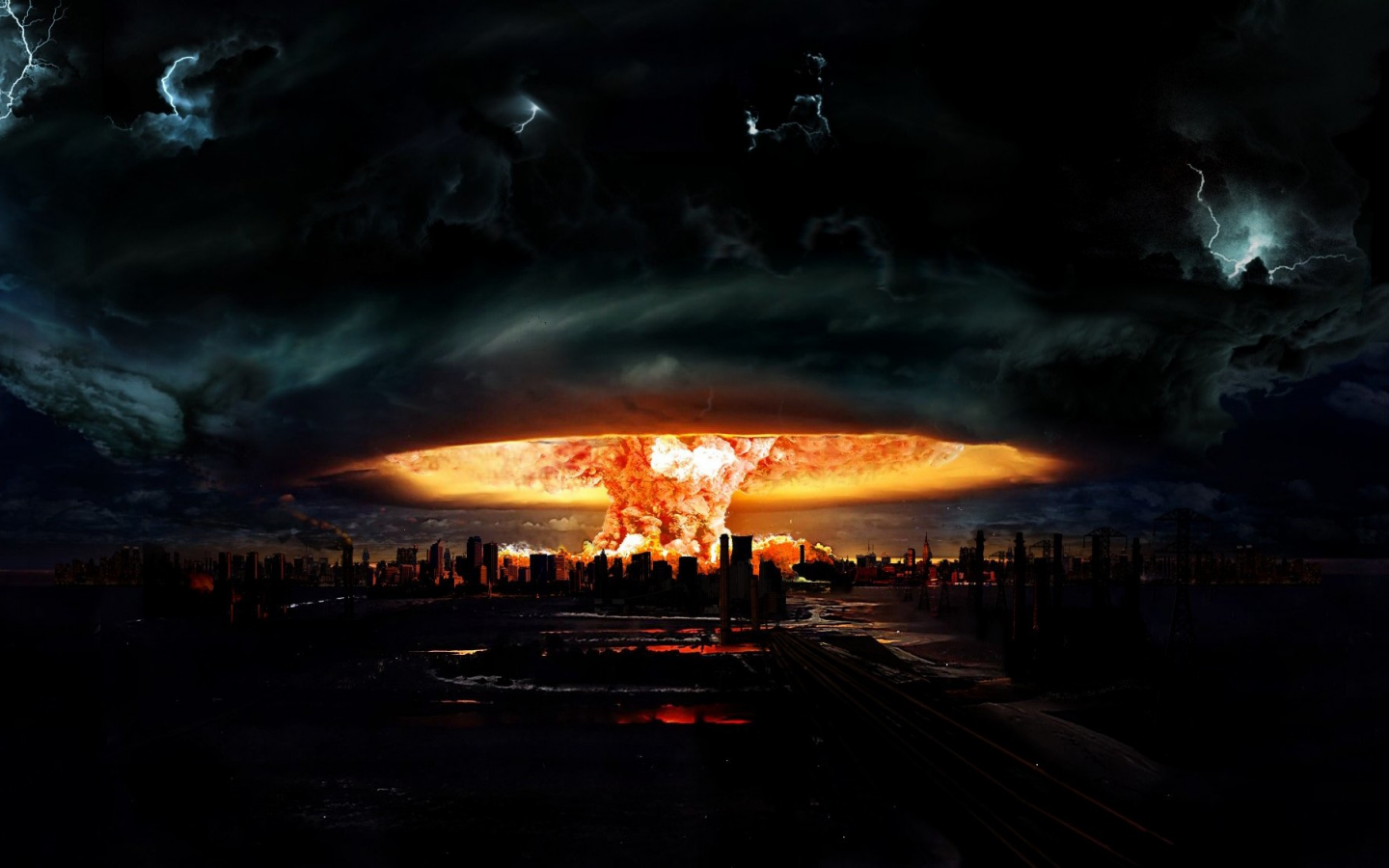 explosion, atomic explosion, destruction, disaster, apocalypse