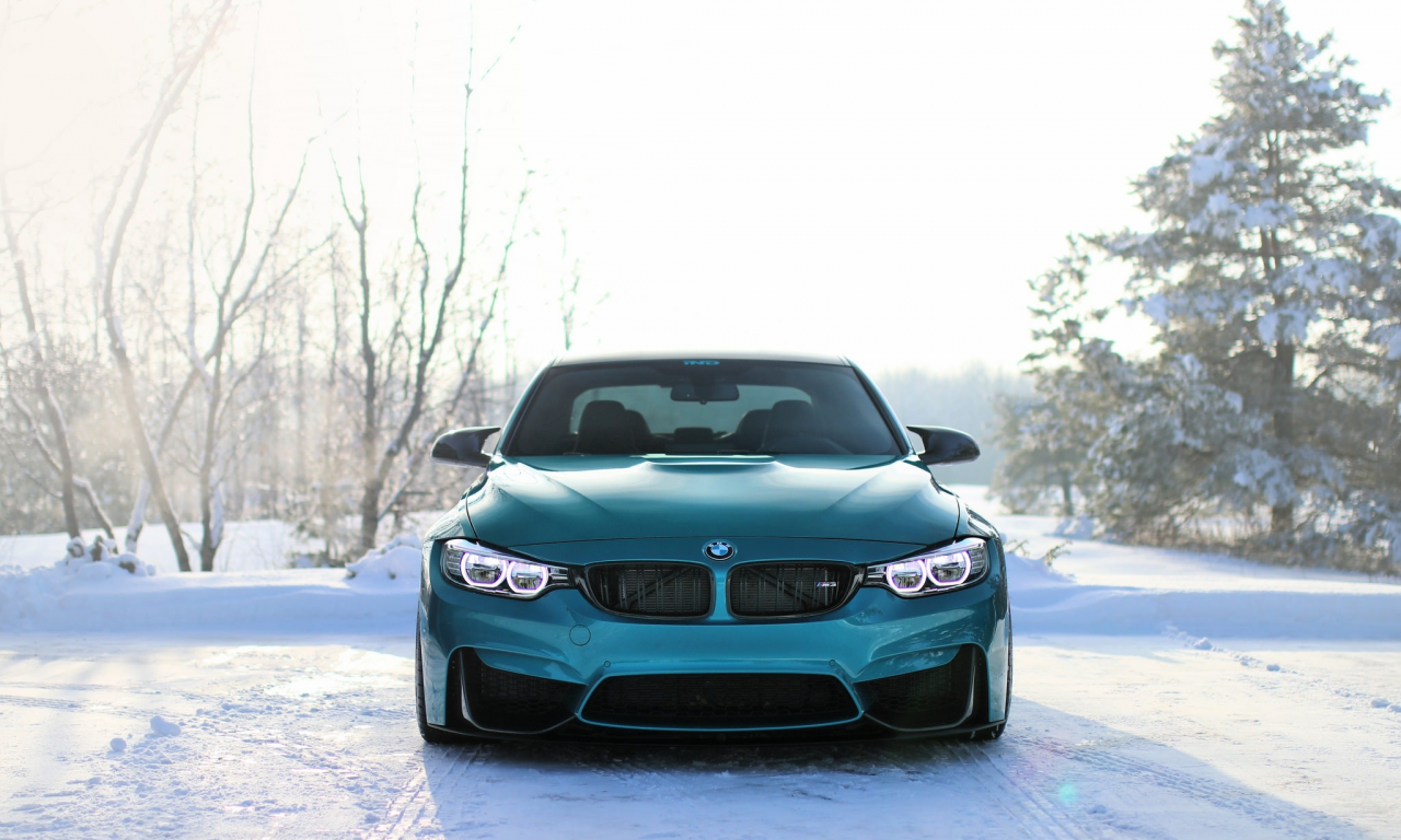 auto, bmw, winter
