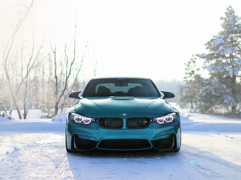 auto, bmw, winter