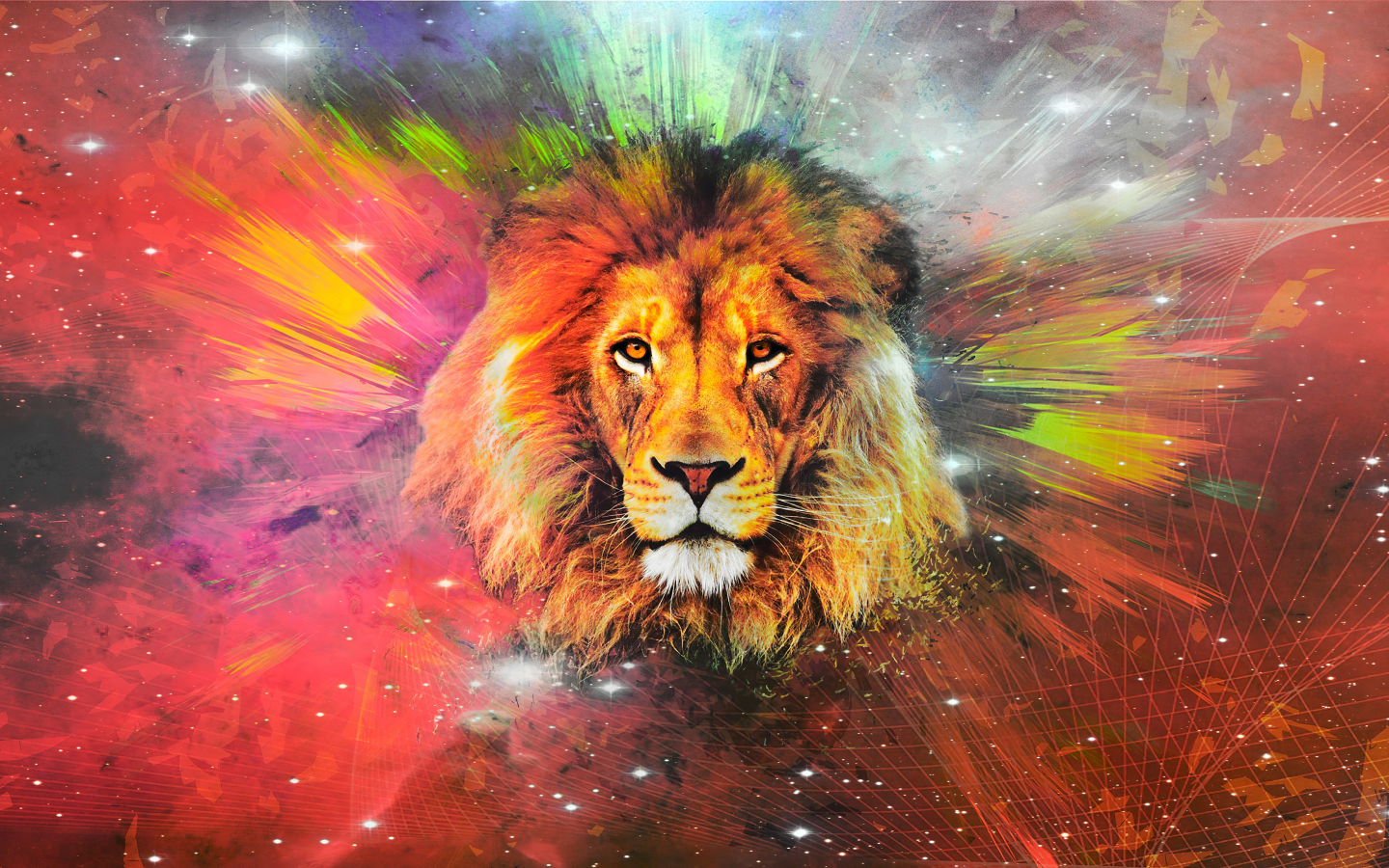 animal, lion, drawing, art