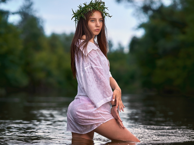 girl, beautiful, nature