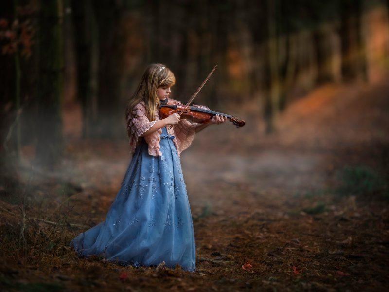 girl, beautiful, game violin
