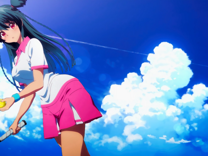 girl, beautiful, anime, skirt, tennis player