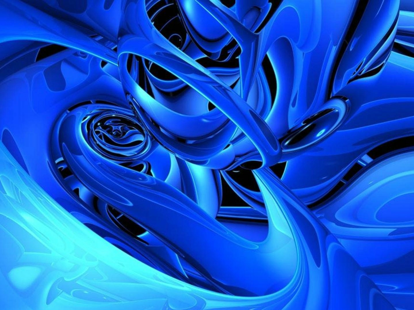 abstract, blue, 3d