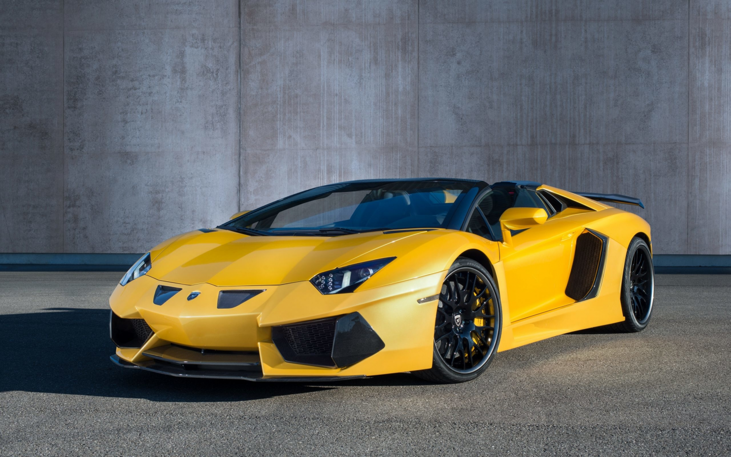 auto, lamborghini, yellow