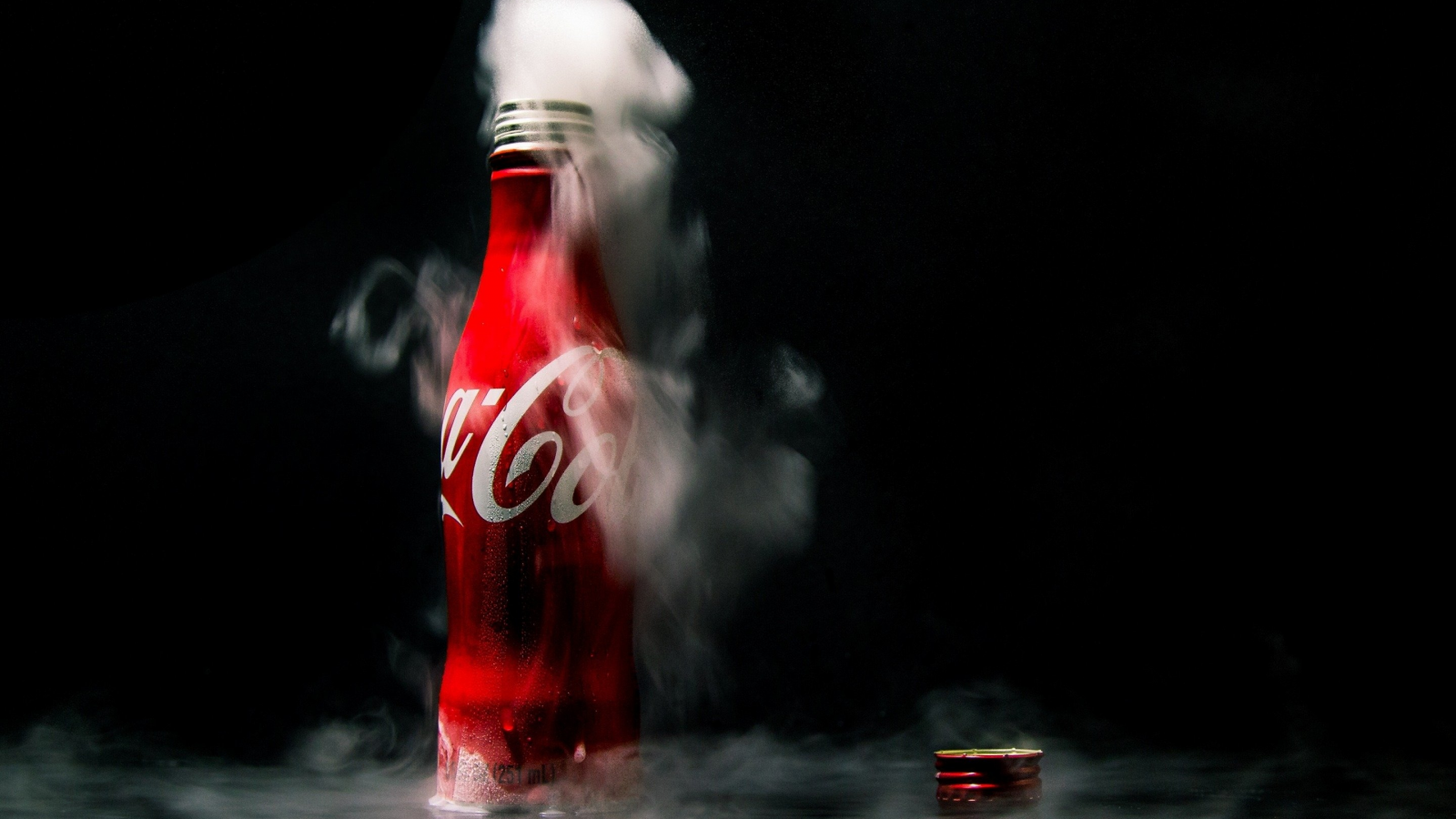 miscellaneous, bottle, coca cola, smoke