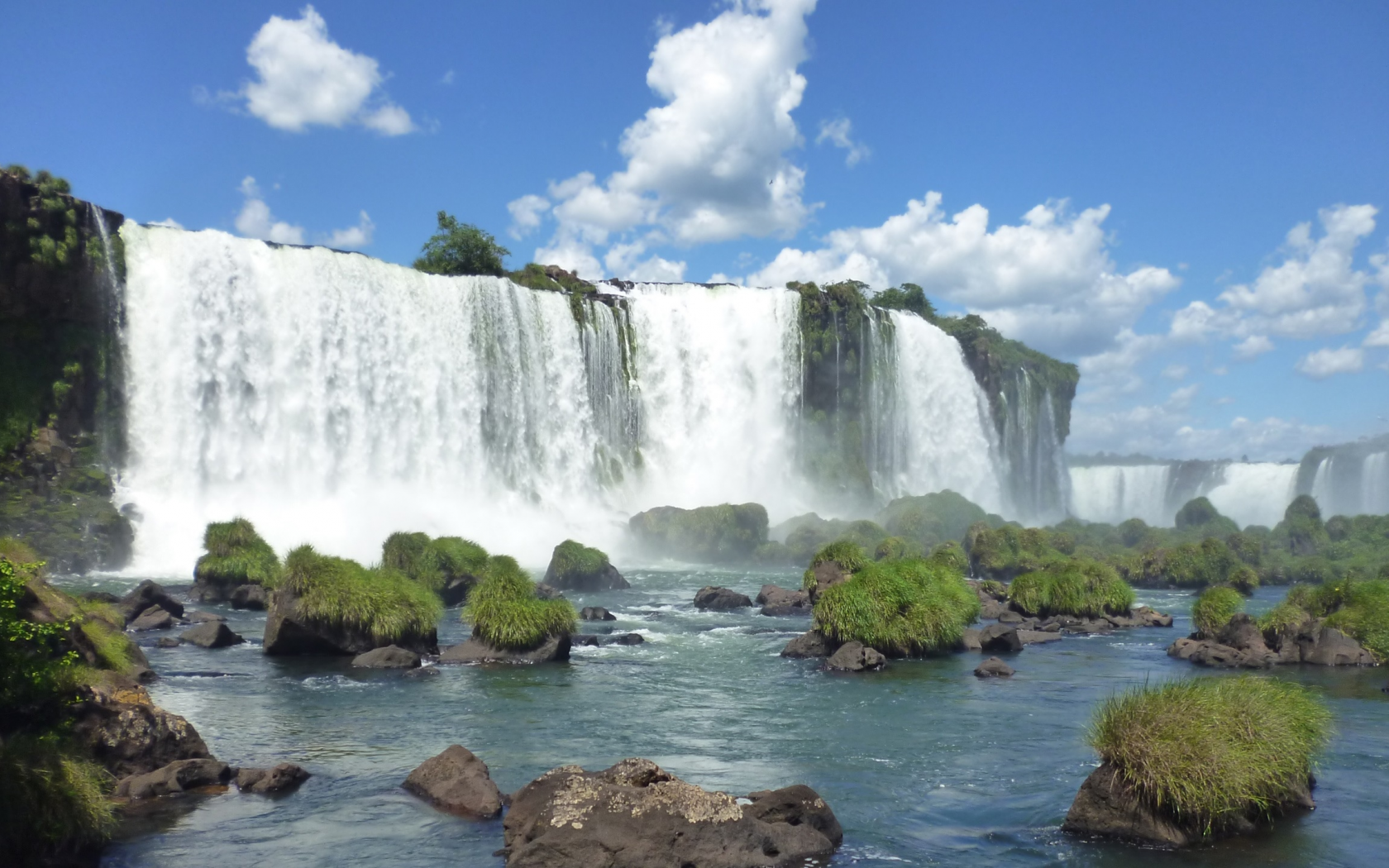 nature, forest, mountains, waterfall, brazil