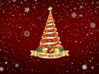 new year, christmas tree, holiday
