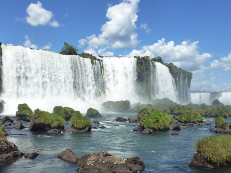 nature, forest, mountains, waterfall, brazil