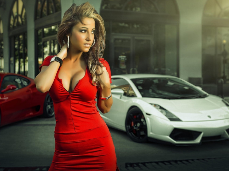 girl, beautiful, model, auto