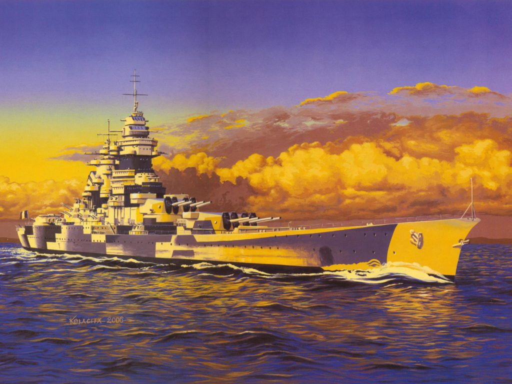 japanese battleship yamato, battleship, warship, painting, art