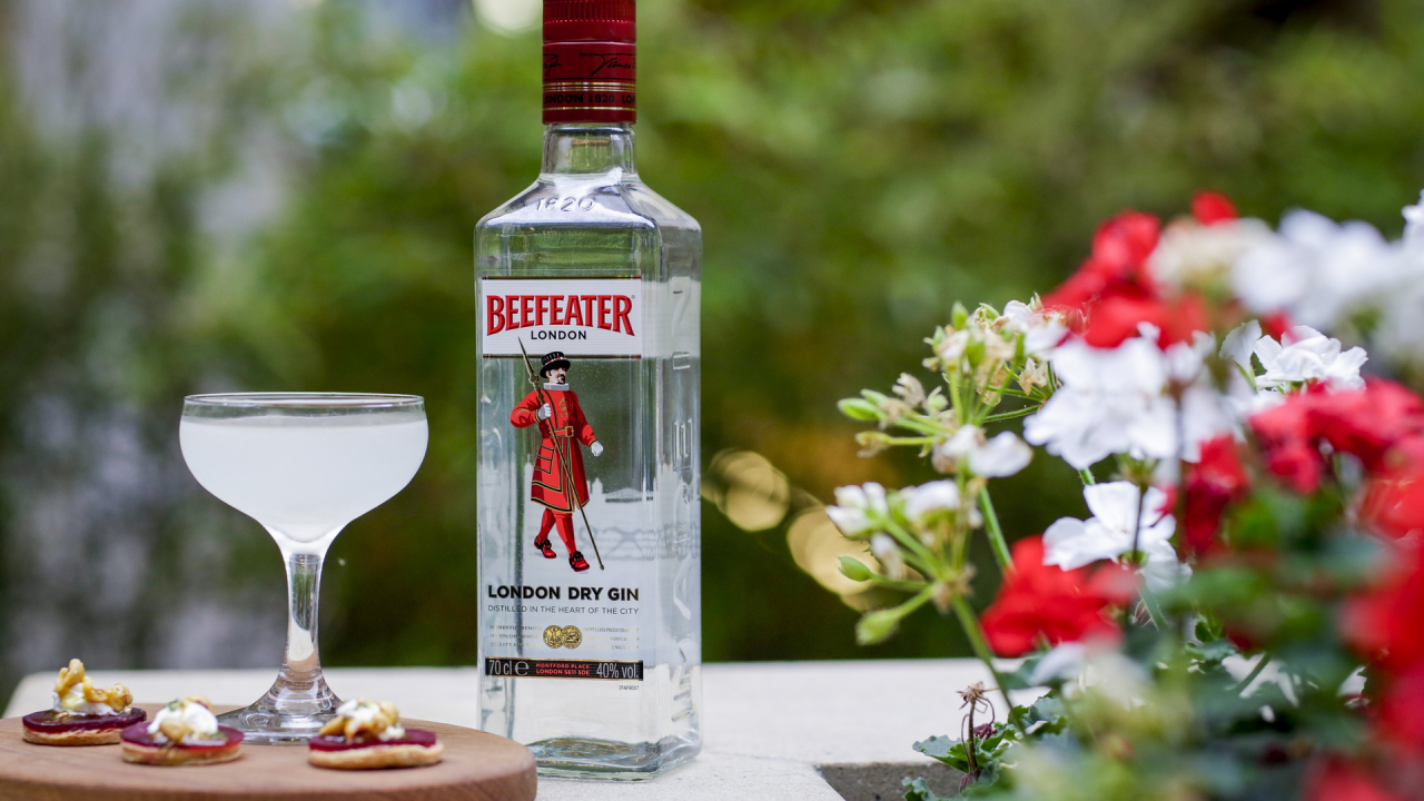 alcohol, bottle, gin, beefeater