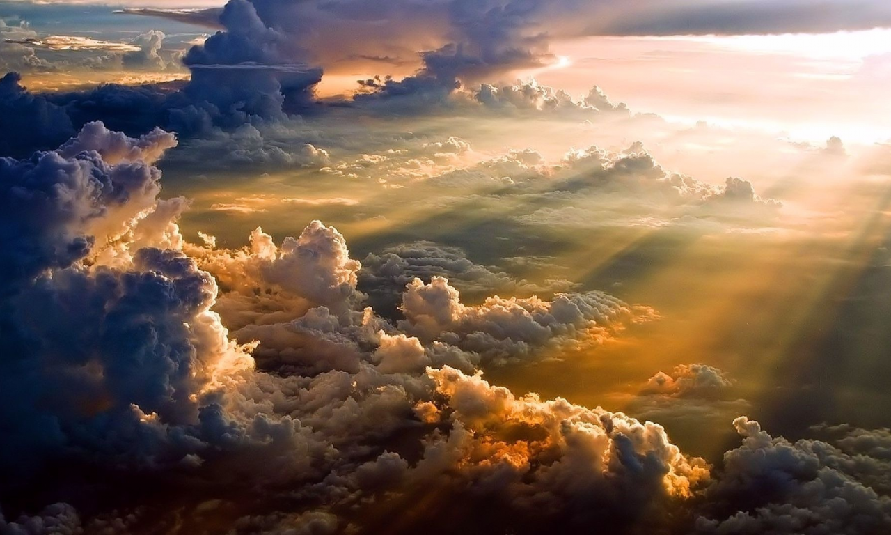 clouds, sky, light, nature