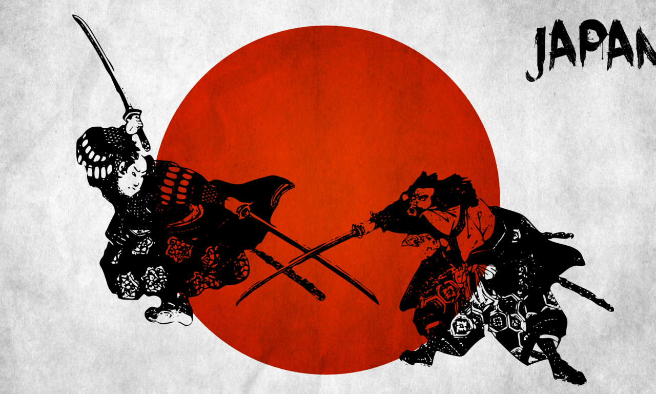 japan, samurai, flag