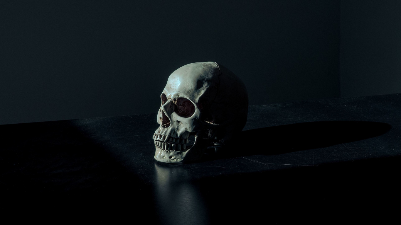 dark, skull, background