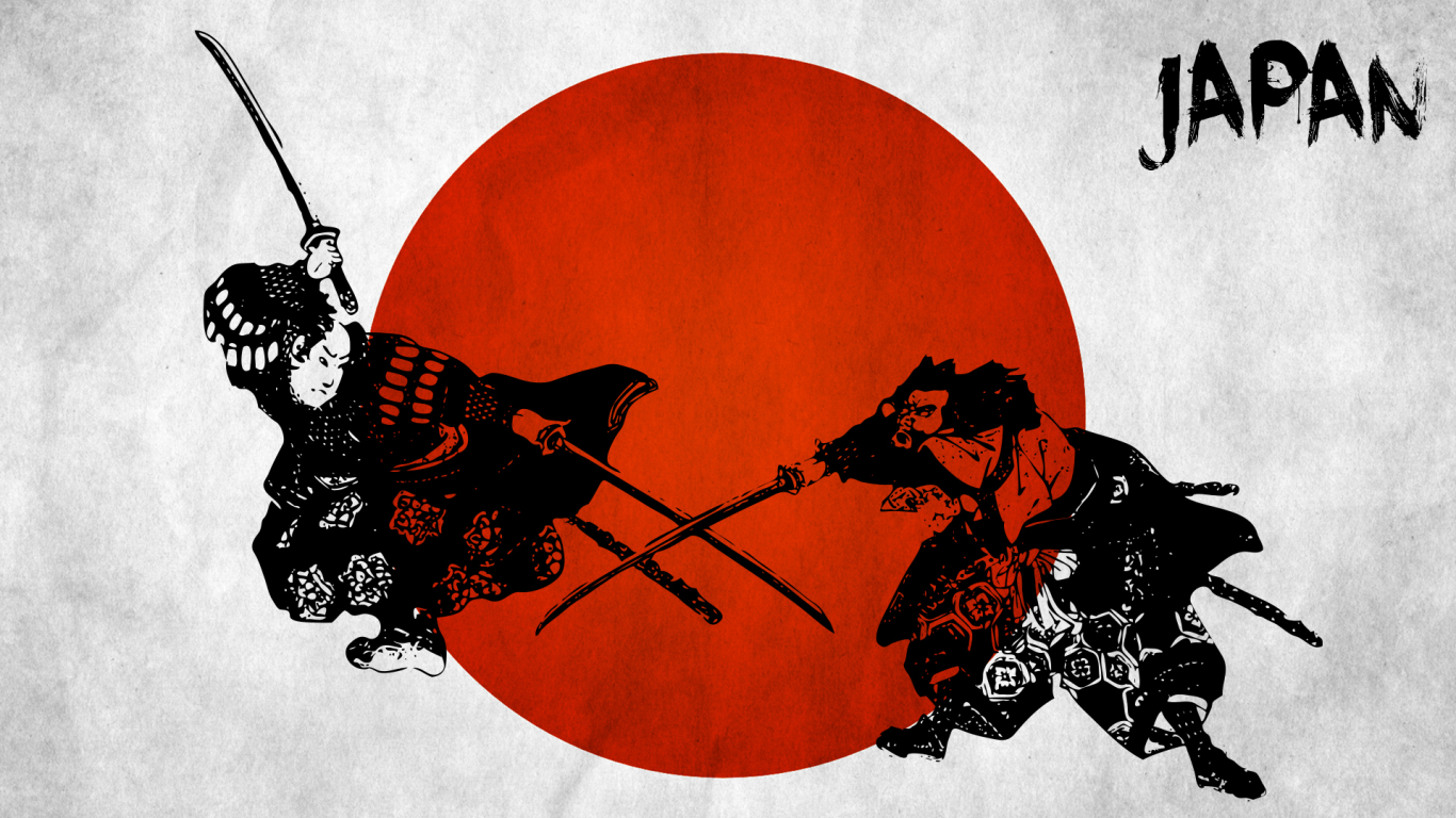 japan, samurai, flag