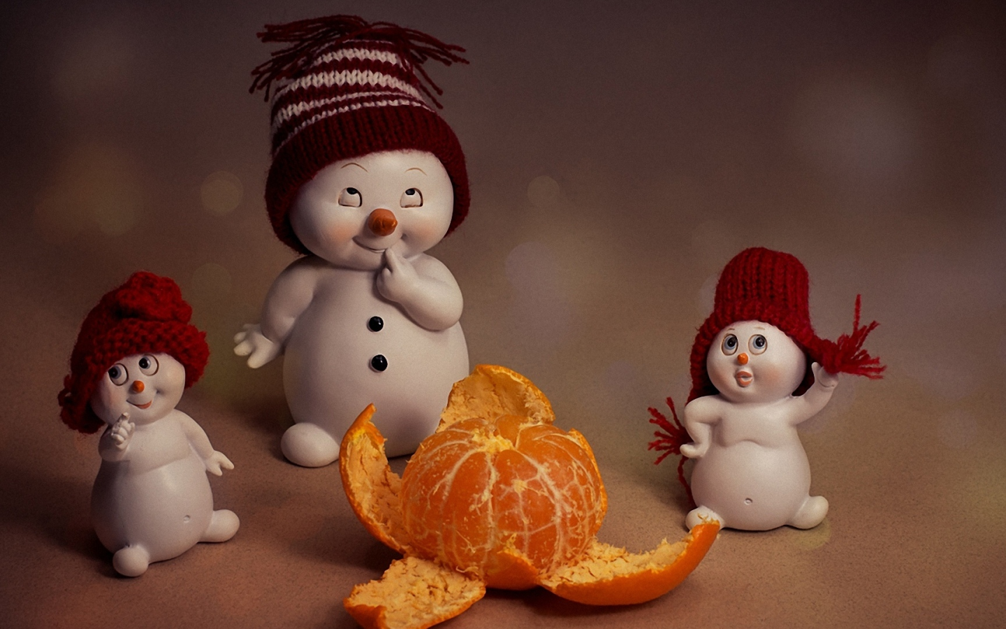 toy, snowman, tangerine
