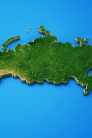 russia, blue background, map, island, digital art, 3d