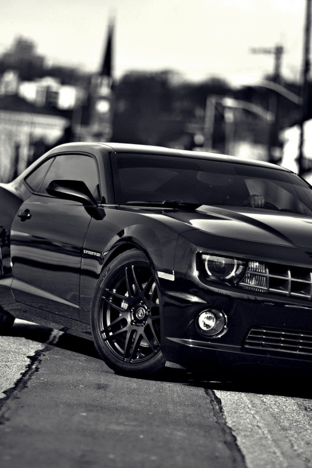 black, car, coupe, muscle cars, chevrolet camaro