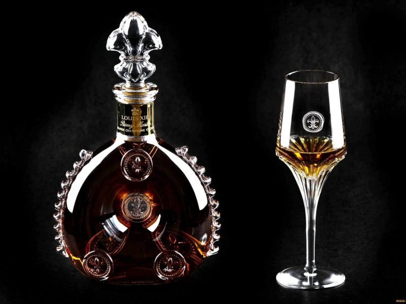 alcohol, cognac, bottle, glass, black background