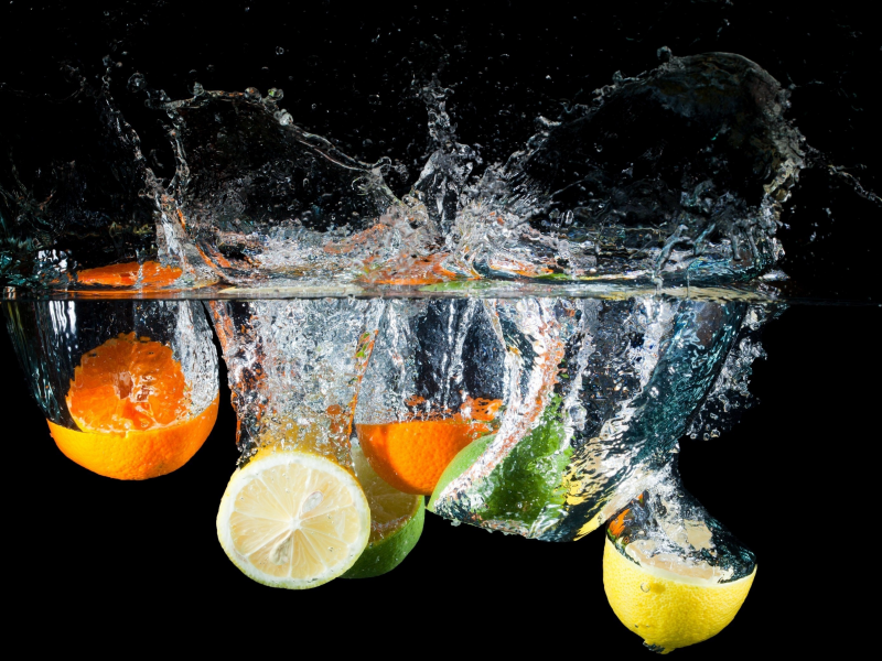 lemon, citrus, water, spray