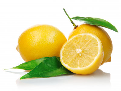 lemon, cut, leaf