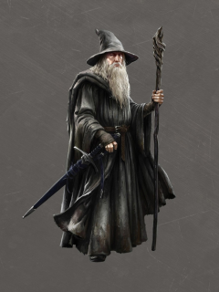 sword, artwork, the lord of the rings, wizard, gandalf