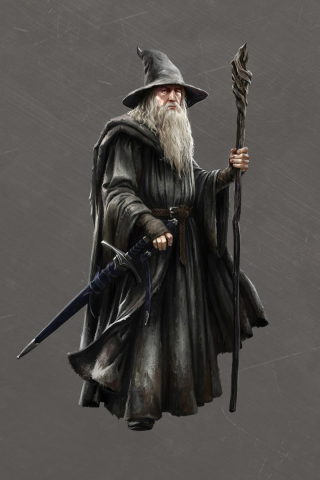 sword, artwork, the lord of the rings, wizard, gandalf