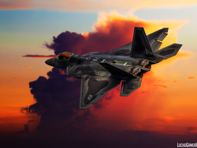 airplane, airforce, sky, lockheed, martin, f22, raptor, fighter, aircraft