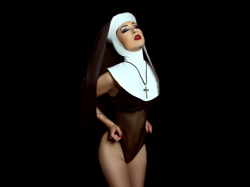 girl, cute, amazing, sexy, nun