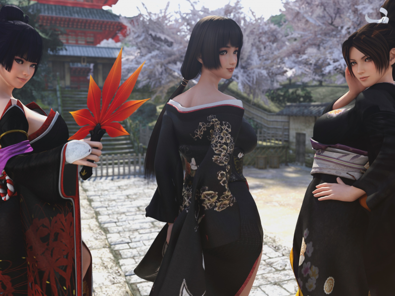 nyotengu, naotora, momiji