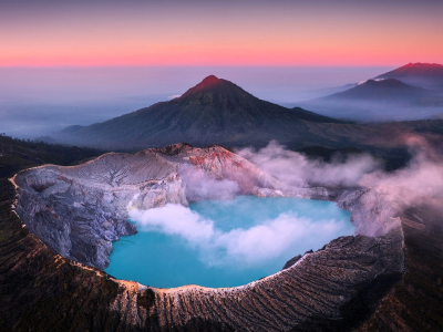 Ijen Crater Lake,Java,Indonesia