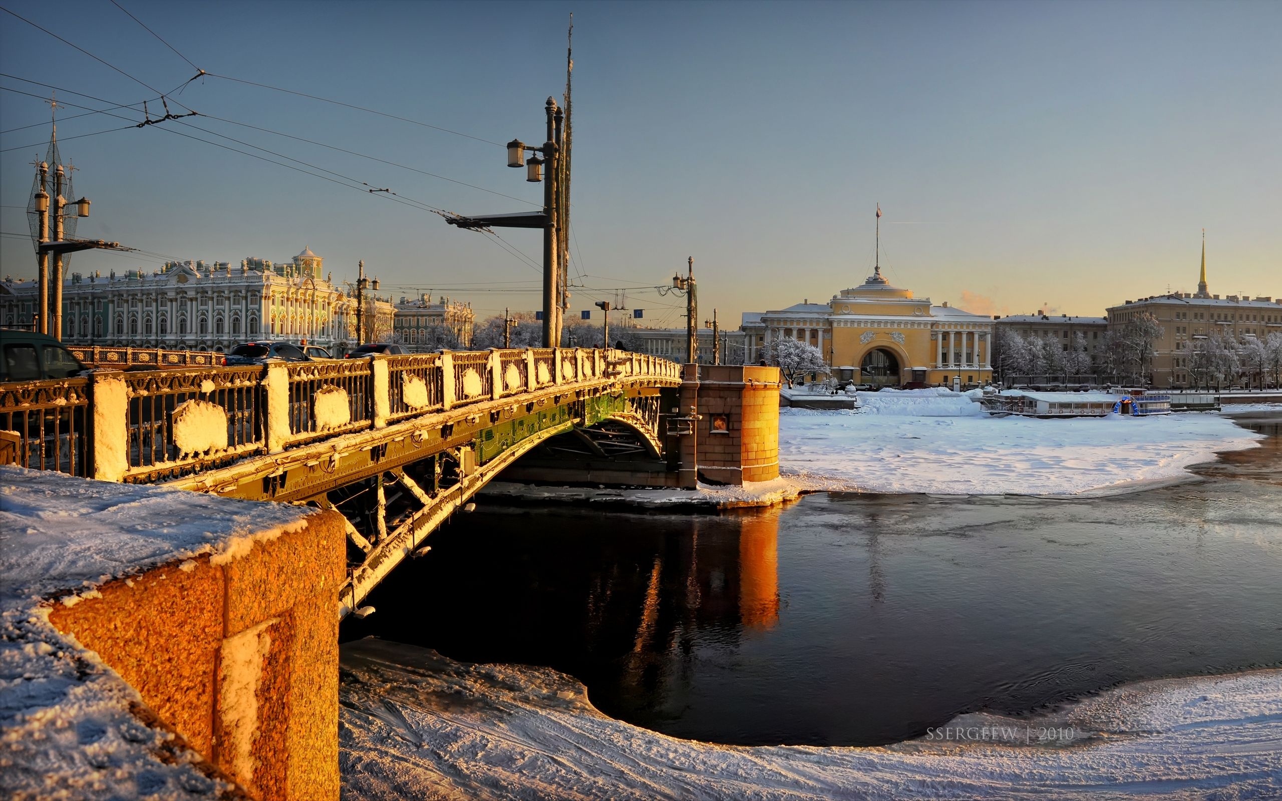 Мосты петербурга зимой