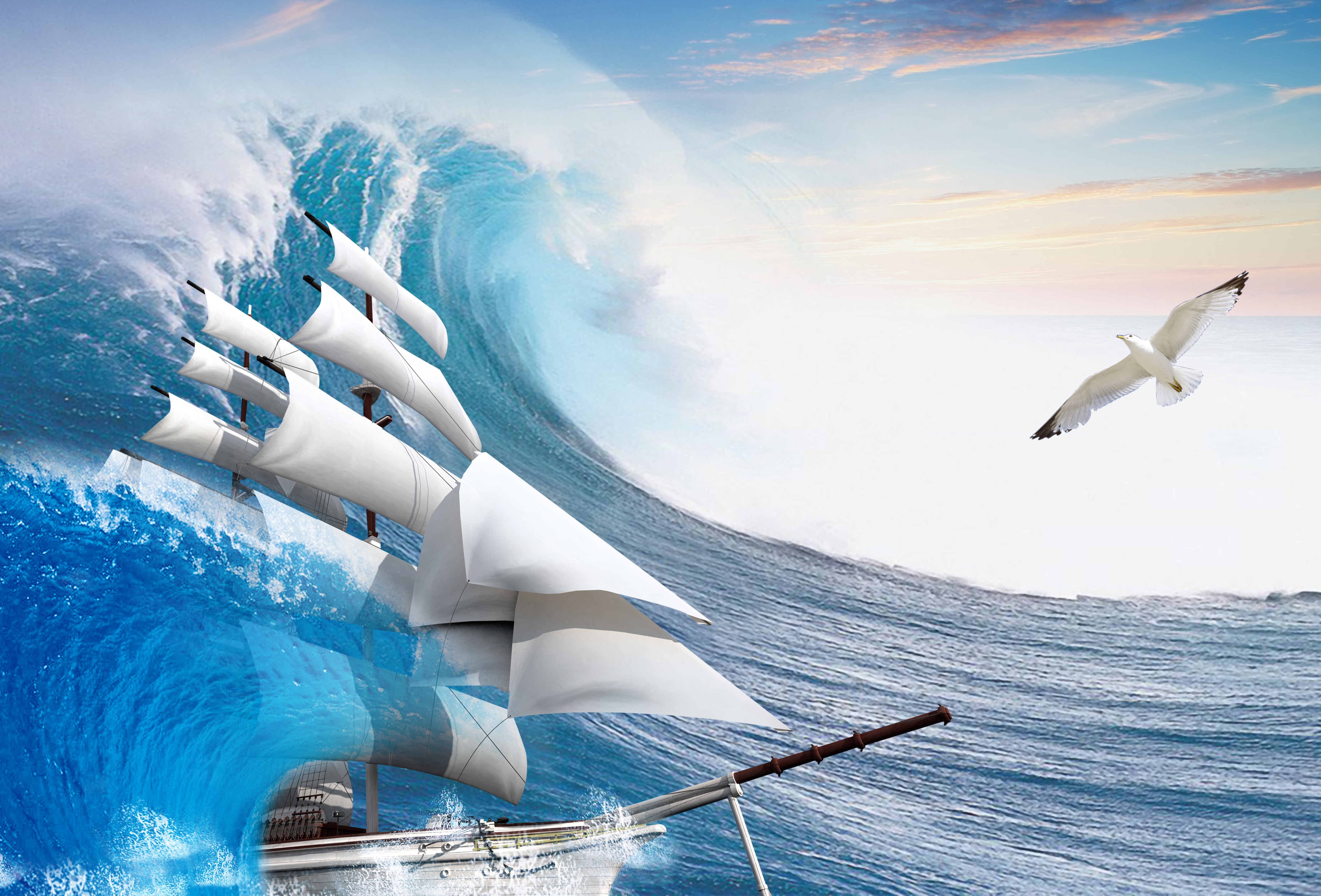 Фото попутного ветра. Корабль в море. Морская тематика. Парусник в море. Морской фон.