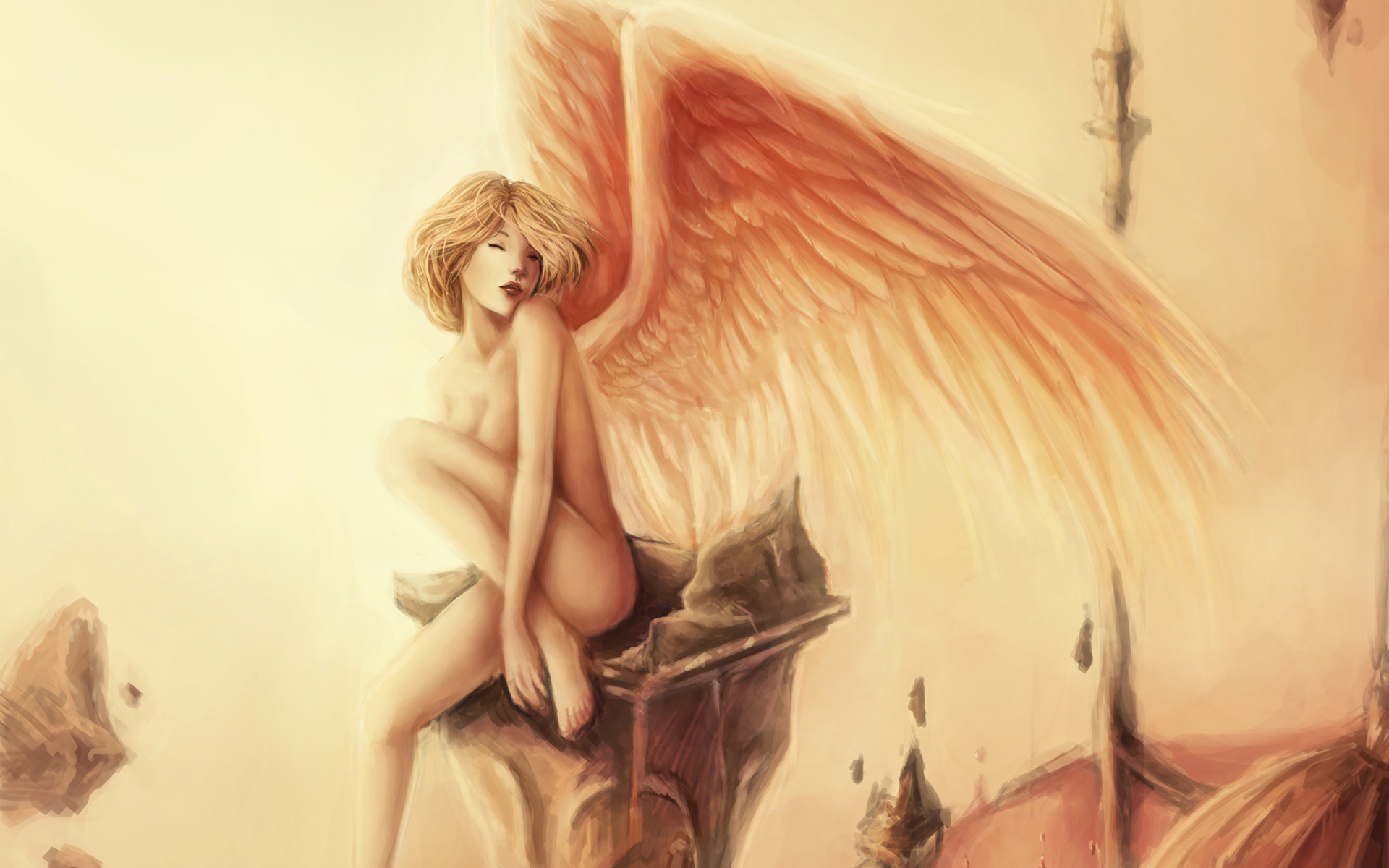 ангел голая рисунок фото 113