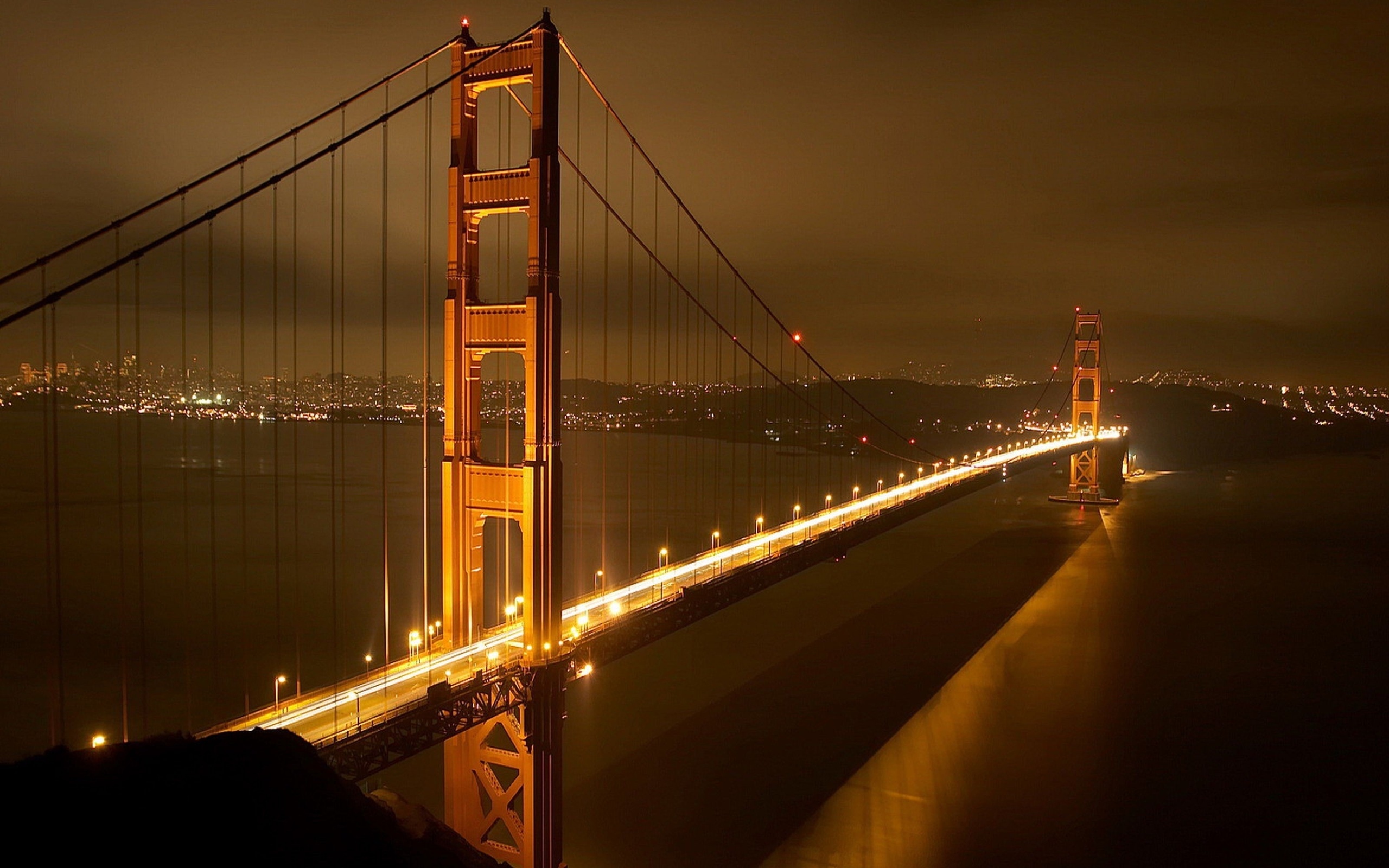 Мост сан франциско ночью