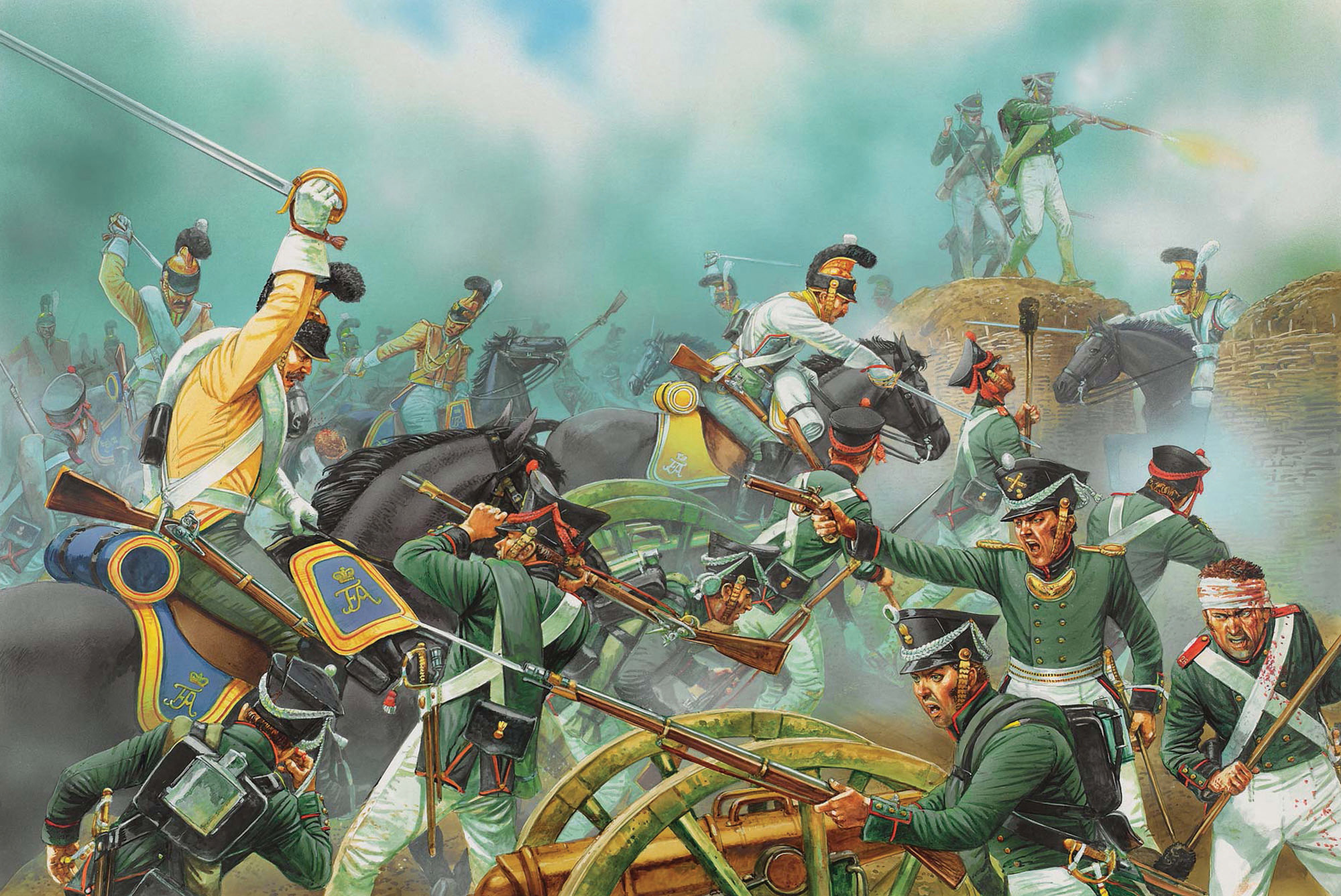 Военно исторические темы. Бородинское сражение 1812. Русские солдаты Бородино 1812 года.