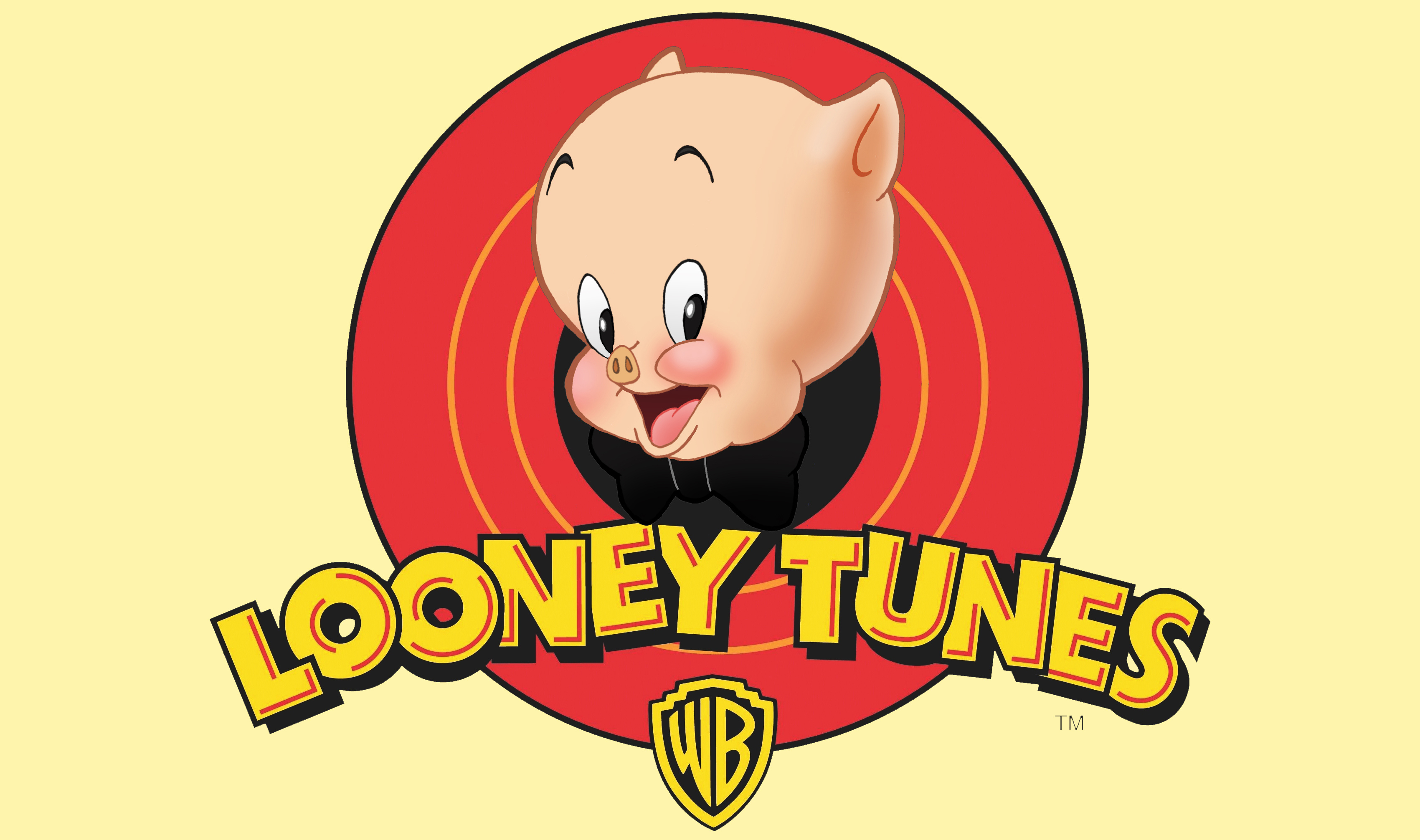 Обои looney tunes, porky pig, мультфильм, свинья на рабочий стол. 