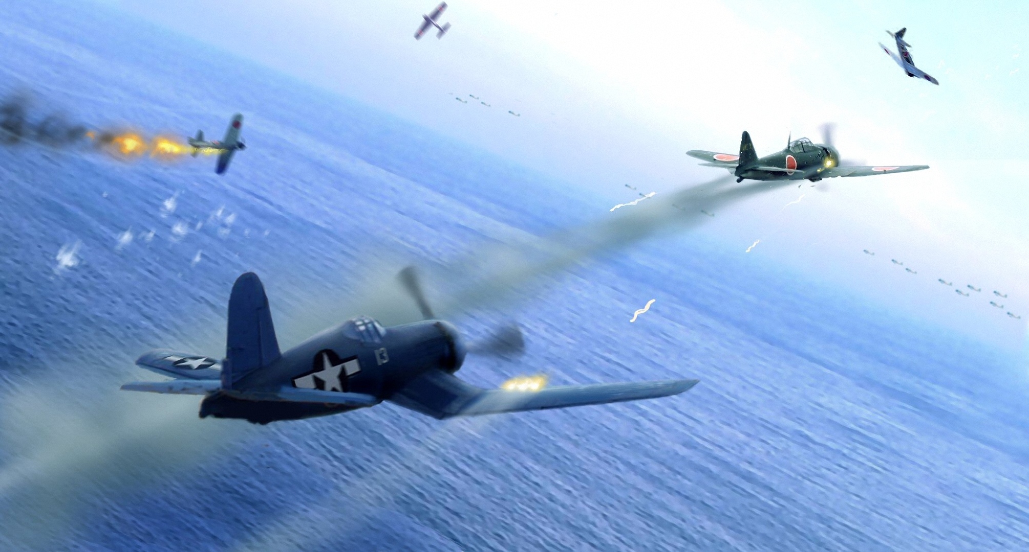 Воздушный бой истребителей. Истребитель Корсар f4u-1. Самолет Корсар ф 4. Воздушные бои второй мировой войны. Воздушный бой самолетов.