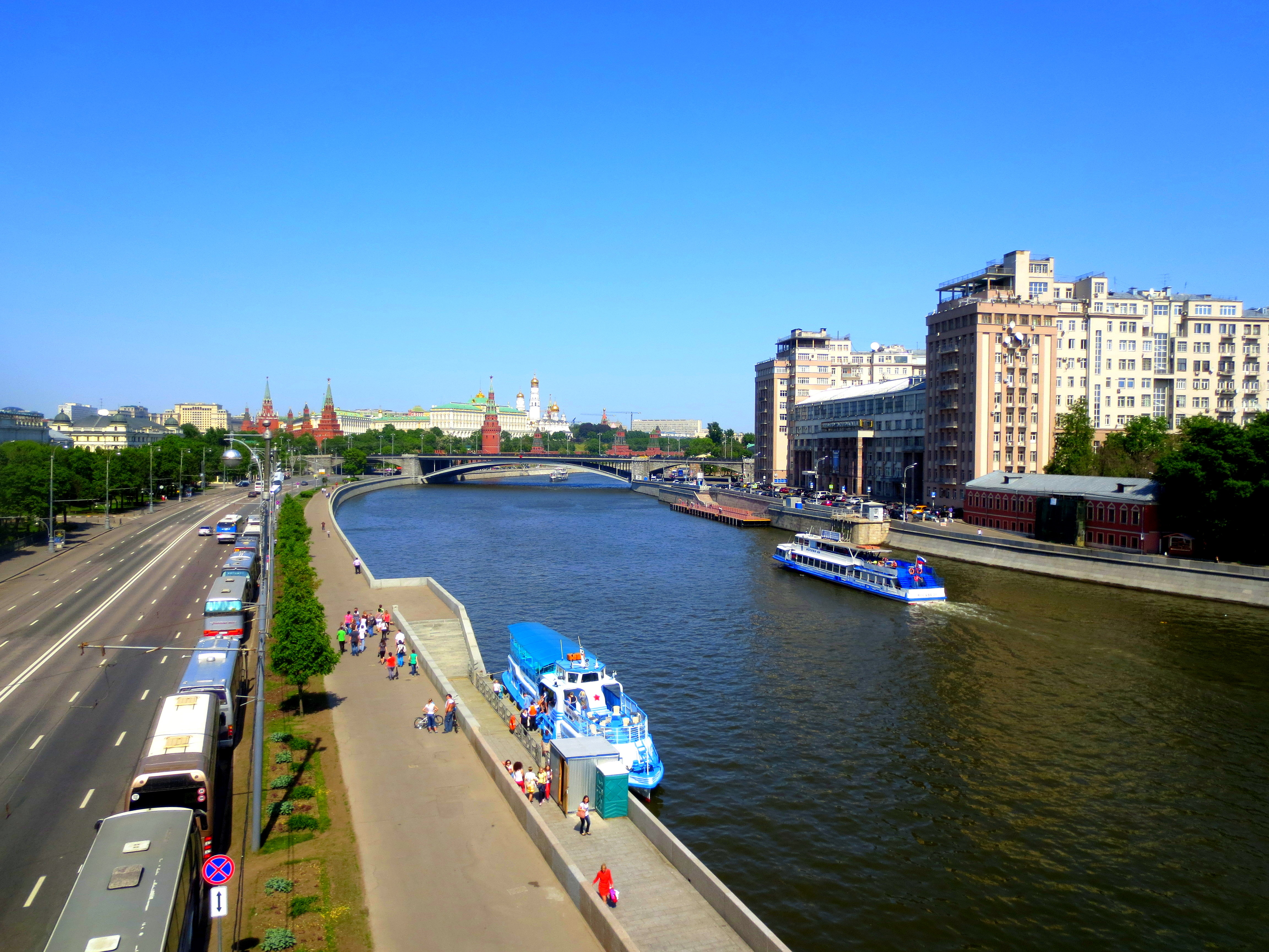 Набережные москвы для прогулок