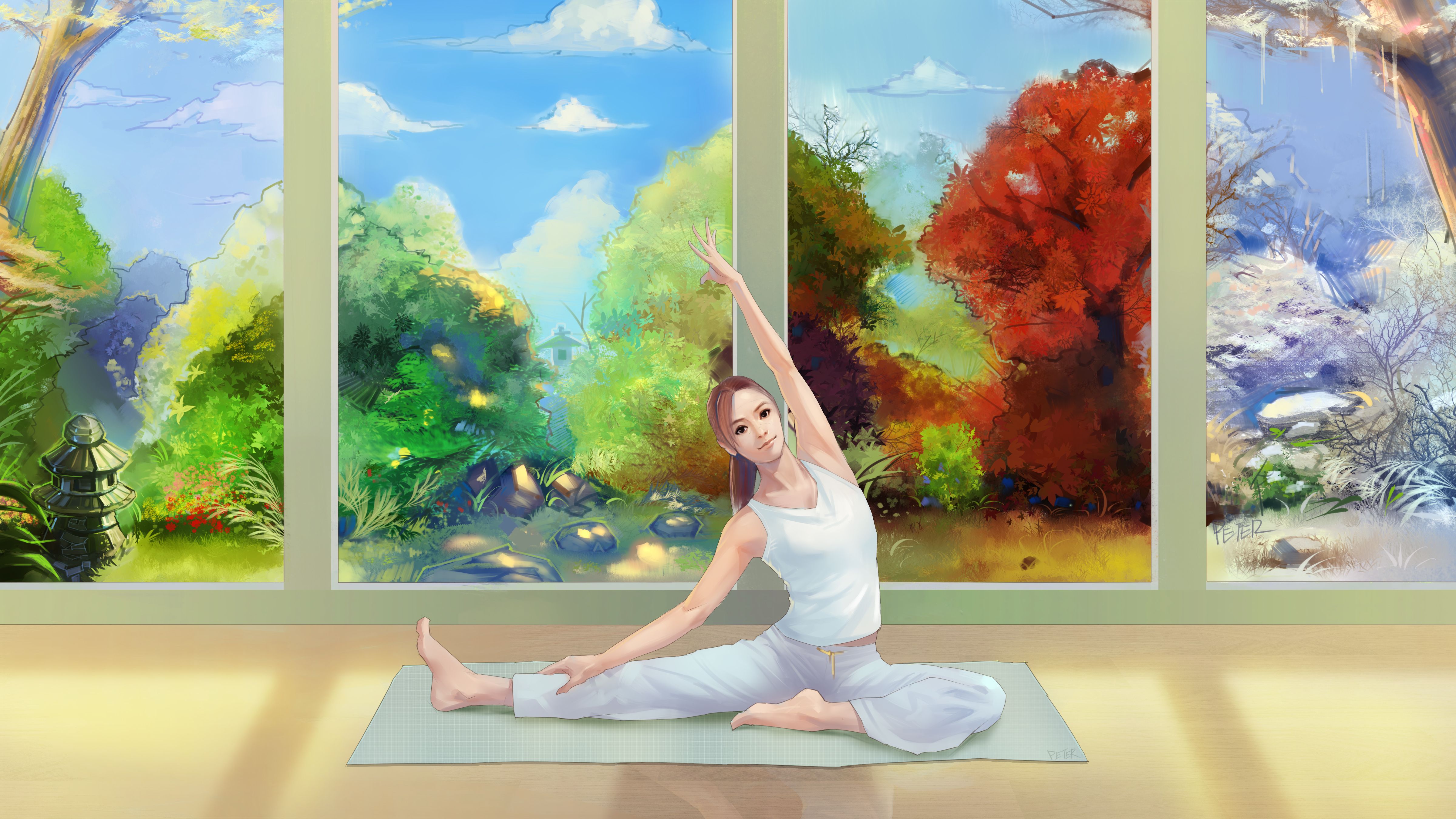Картины для йоги