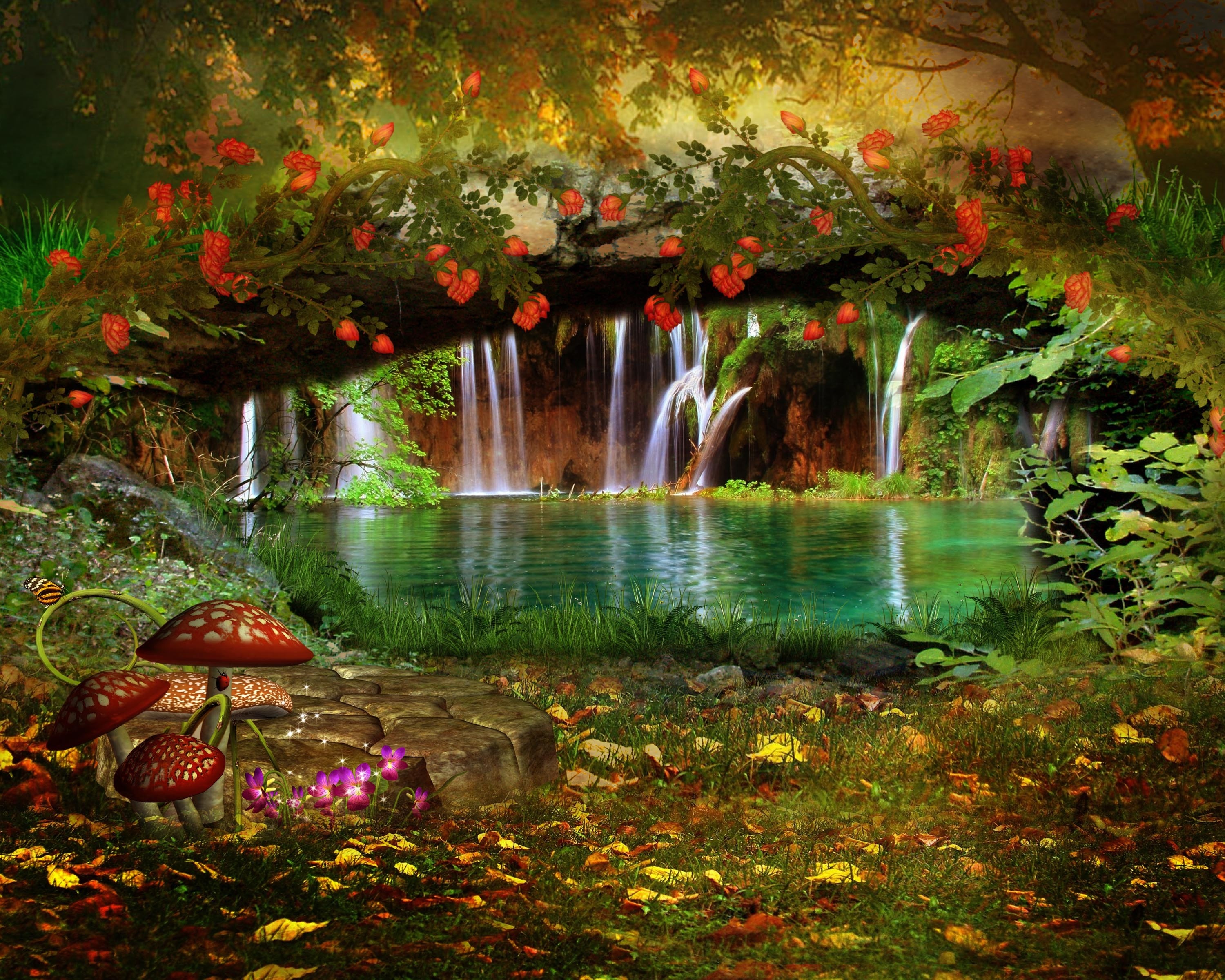 Волшебный сад песня слушать. Сказочная природа. Сказочный пейзаж. Волшебный пейзаж. Сказочные места.