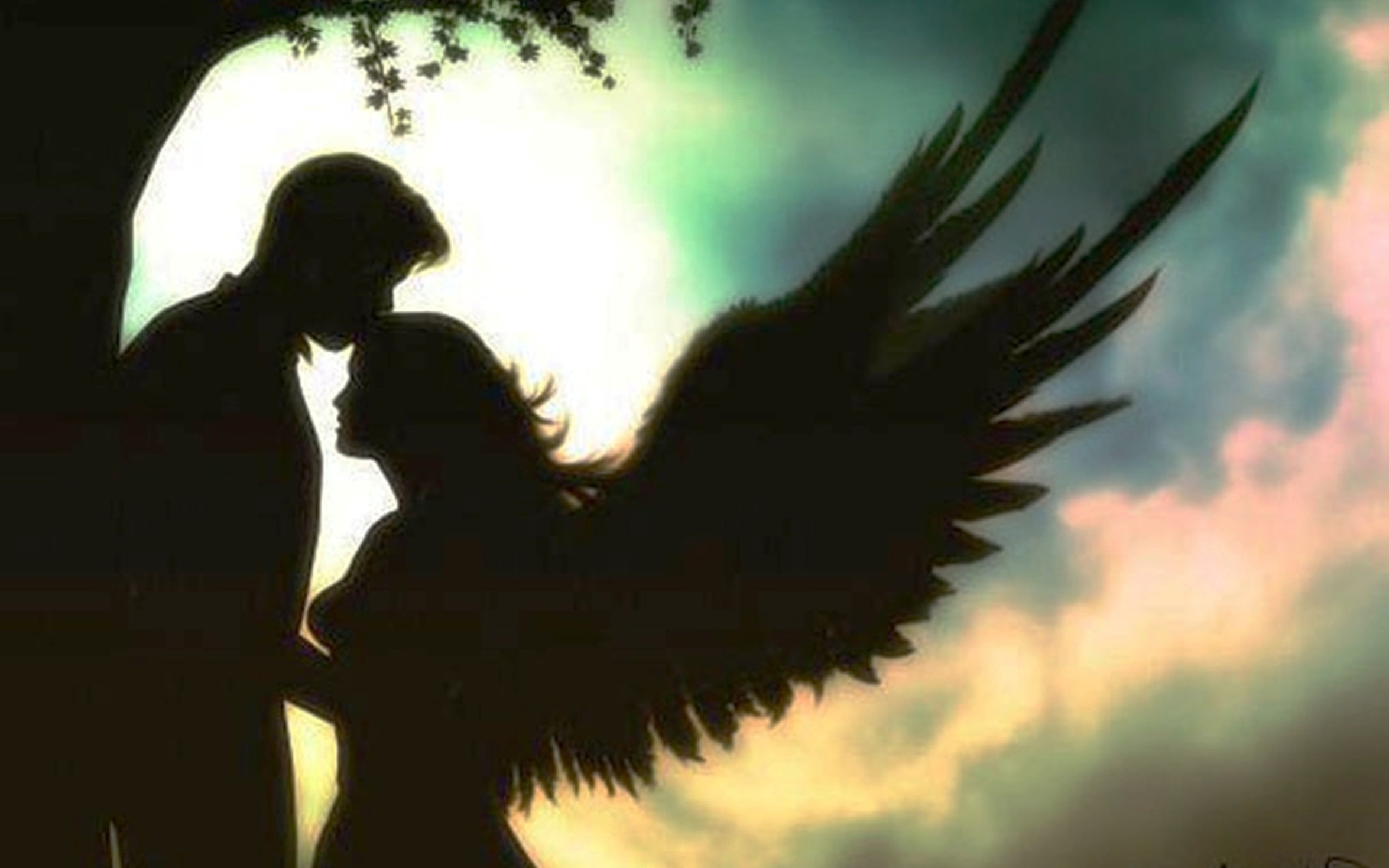 Ангел влюбился в демона. Парень и девушка с крыльями. Влюбленные ангелы. Ангел картинки. Ангел парень и девушка.
