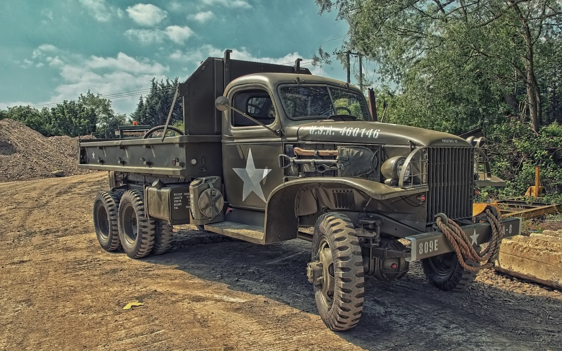 Обои США, союзники, армия, грузовик. на рабочий стол