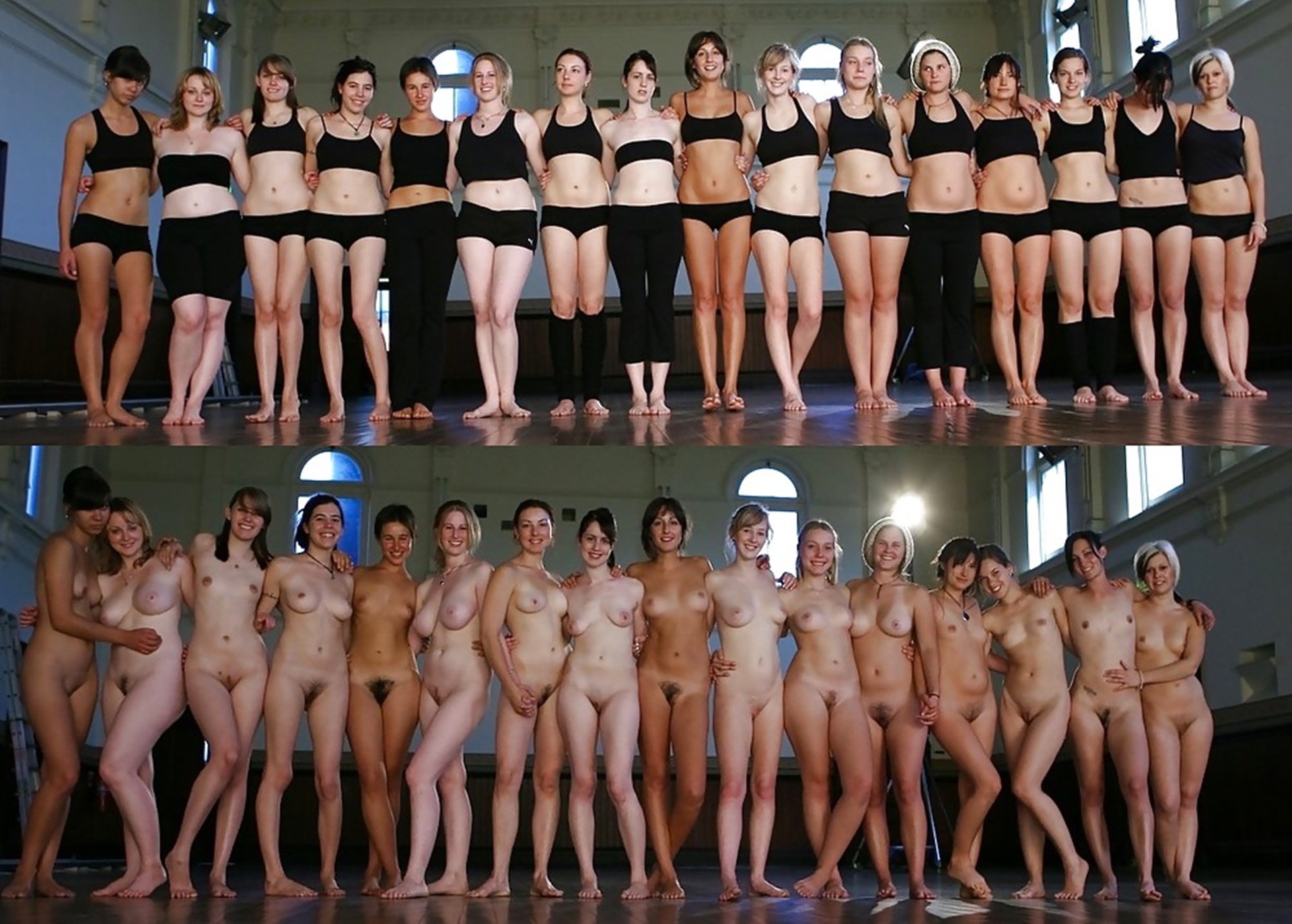 Women nude in groups