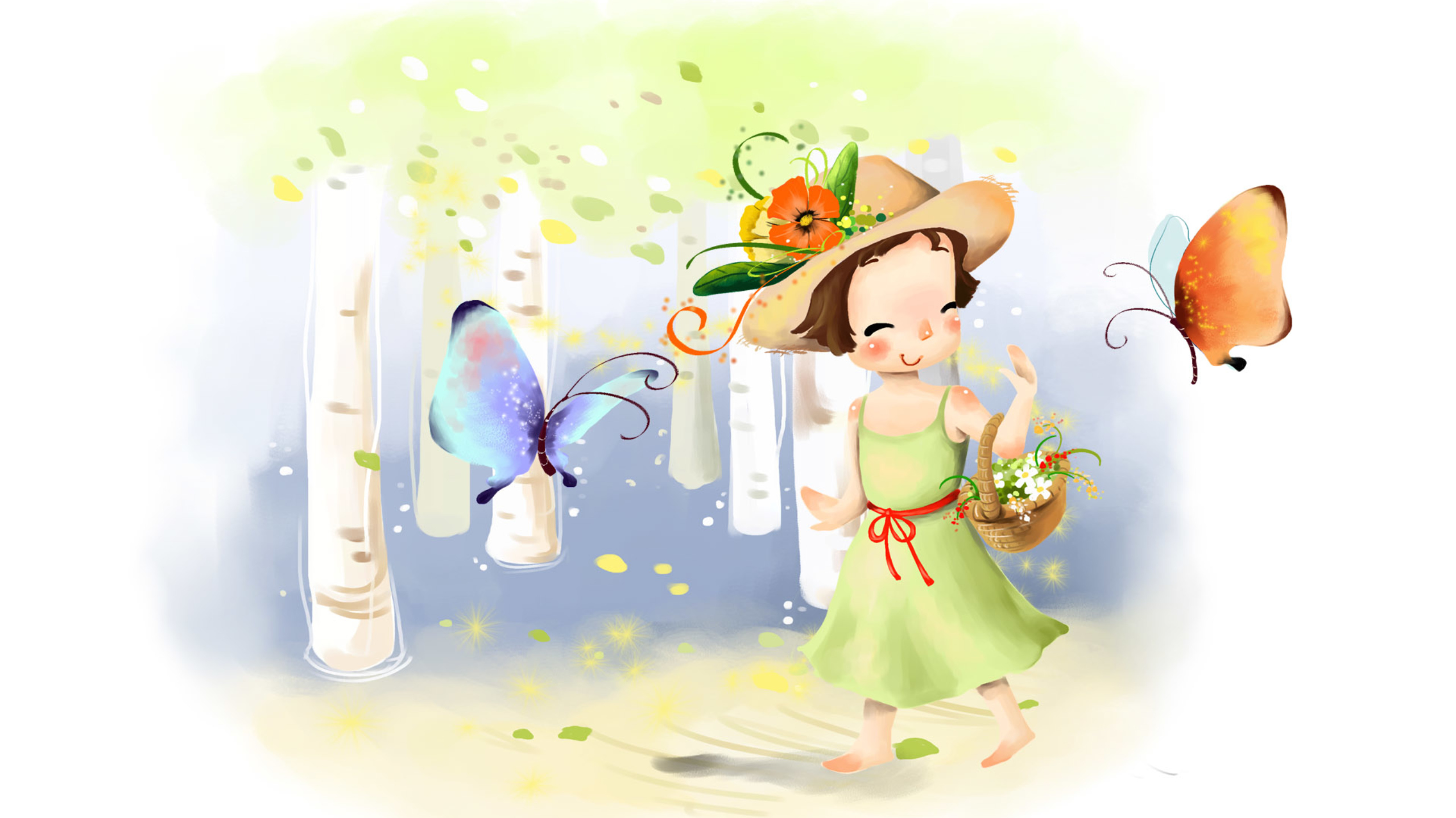 Сказка девочка птичка. Девочка с бабочкой. Рисунок лето. Рисунки для девочек.