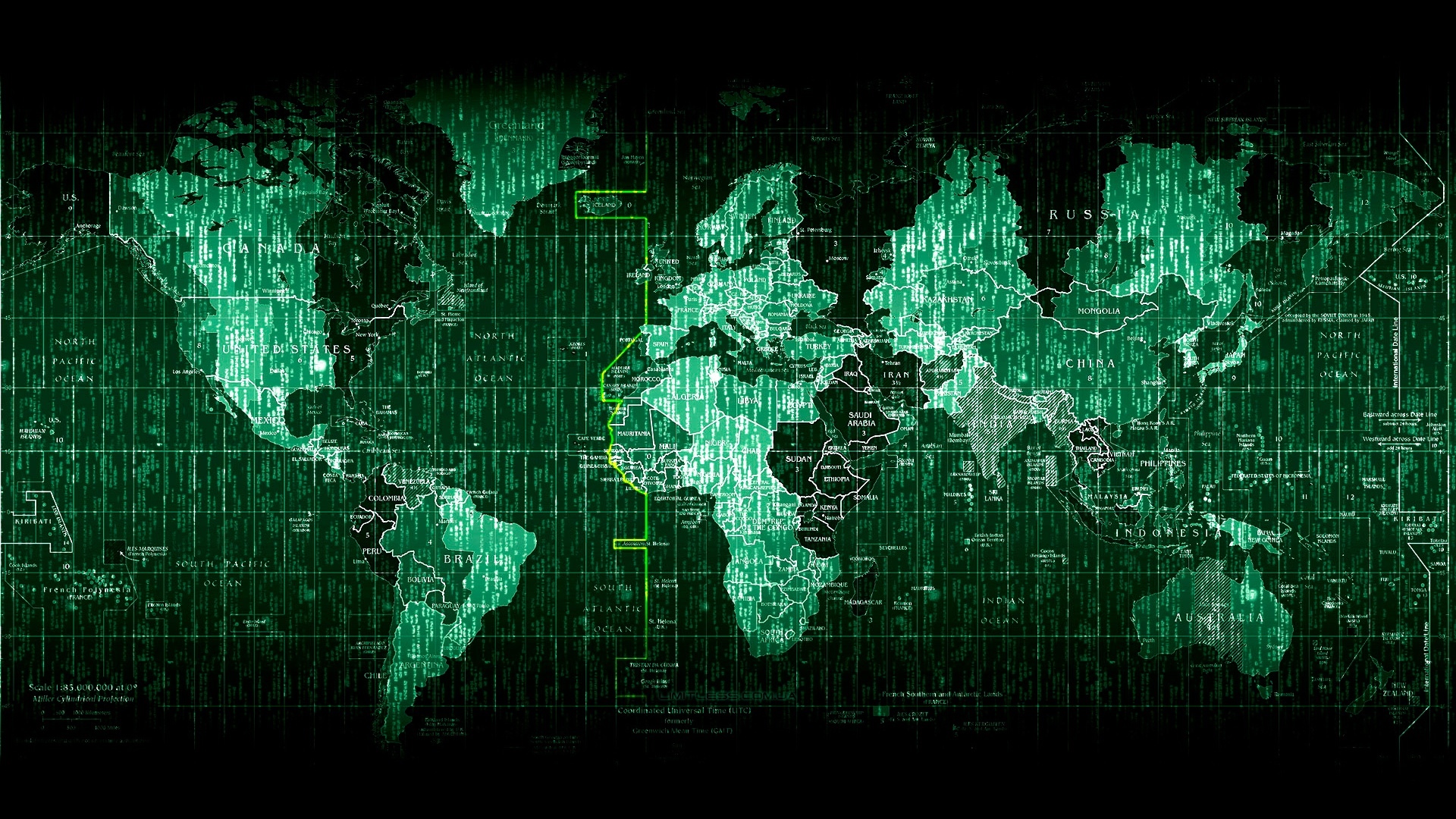 Карта мира компьютерная