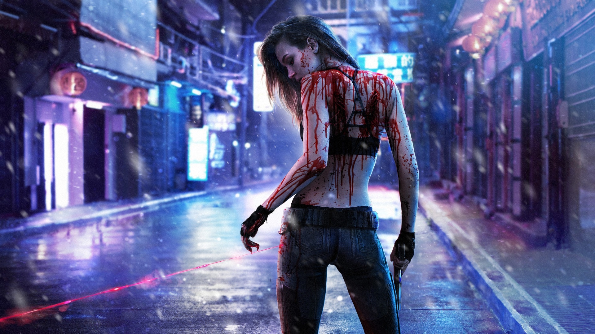 Cyberpunk на ноутбук фото 26